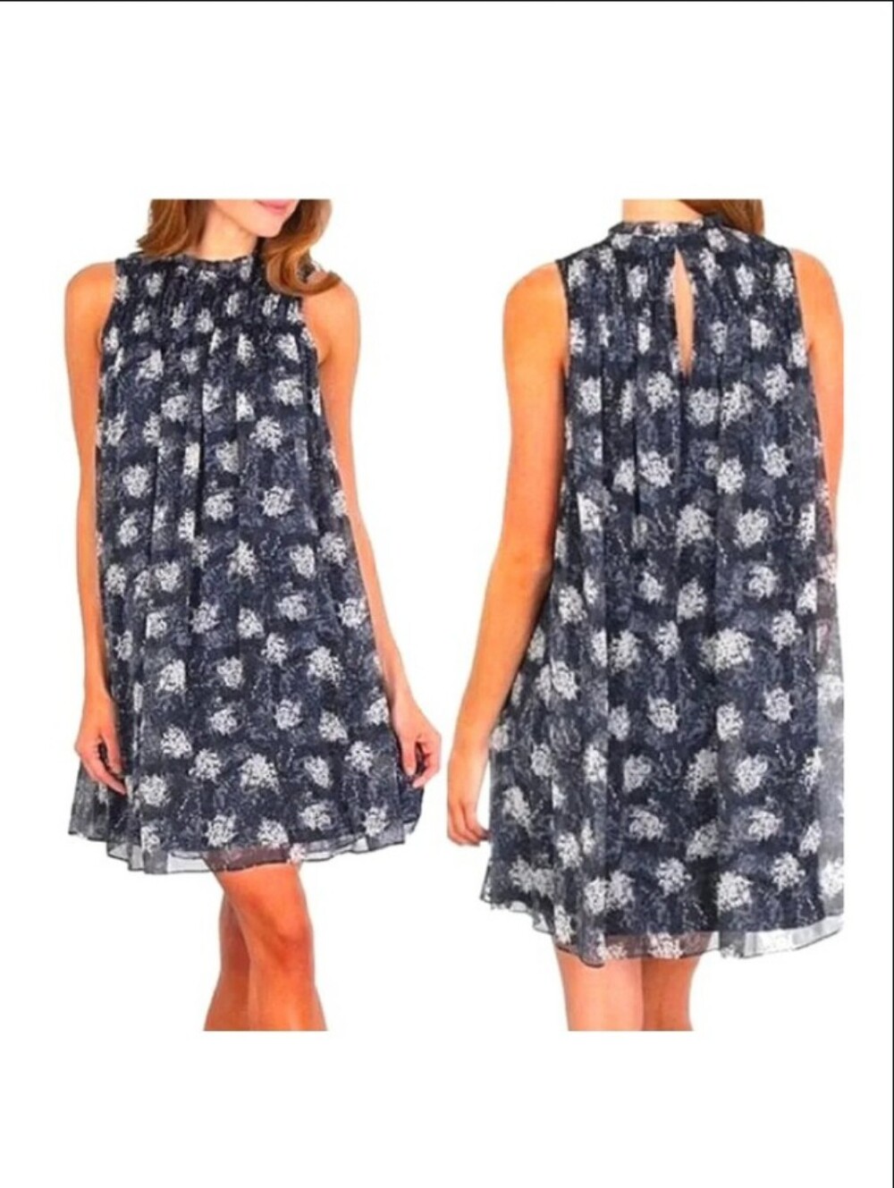 Joie Thelen Swing Dress Baltic Print Abstract